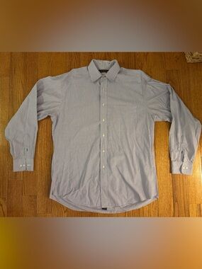 Tommy Hilfiger Light Blue & White Pinstripe Men's Dress Shirt